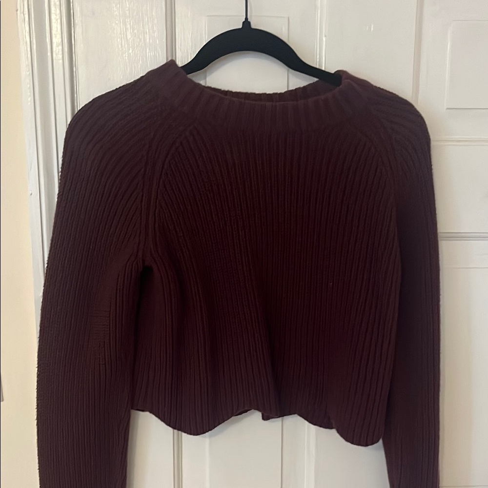 La Hearts Burgundy Sweater